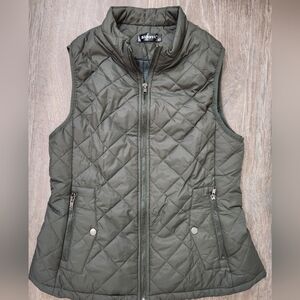 Women's Quilted Vest - Olive Green. Sz S. Never Worn